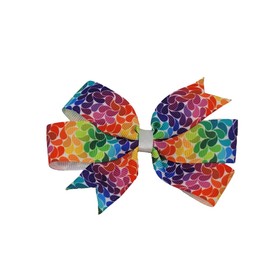Rainbow Wisps Hair Bow