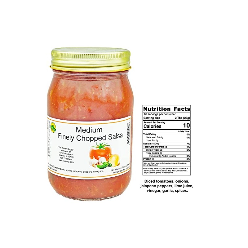 Amish Salsa Medium Finely Chopped - 2-16 Oz Jars
