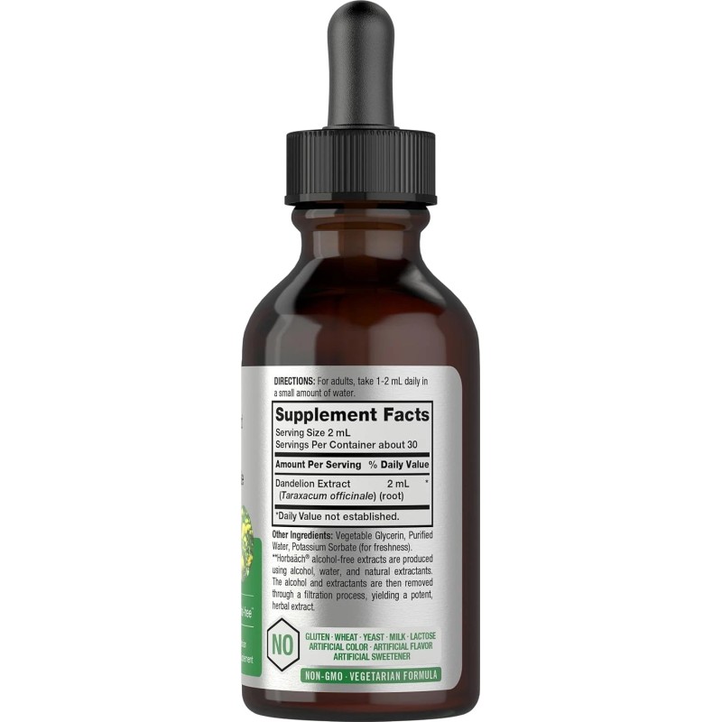 Horbäach Dandelion Root Extract | 2 fl oz | Alcohol