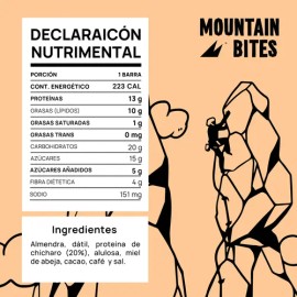 Barras De Proteina Mountain Bites Sabor Café Y Cacao                                                                                                  