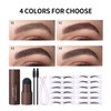 Eyebrow Stamp Stencil Kit, Eyebrow Shaping Kit with 12 pair
