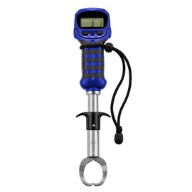 Piscifun Fish Gripper with Digital Fish Scale, Memory Function Fishing Scale, Save Up to Most 10 Set of Weight, Saltwater-Resistant, Portable Stainless Steel Fish Lip Gripper, Fishing Gear Gift, Blue