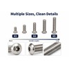 50pcs 316 Stainless Steel Button Head Allen Screws - ISO7380