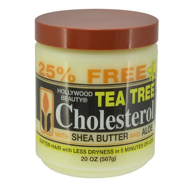 Hollywood Beauty Tea Tree Cholesterol With Shea Butter & Aloe 20 Oz