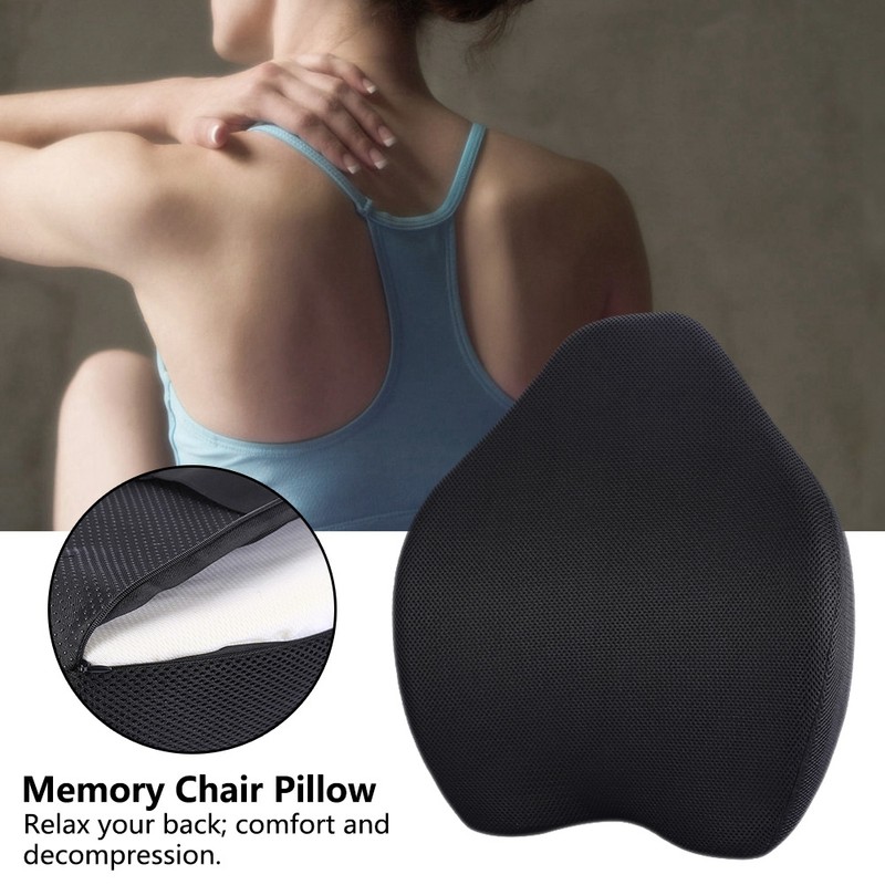 Cushion Orthopedic Memory Chair Lumbar Support Pillow Foam Seat Pad