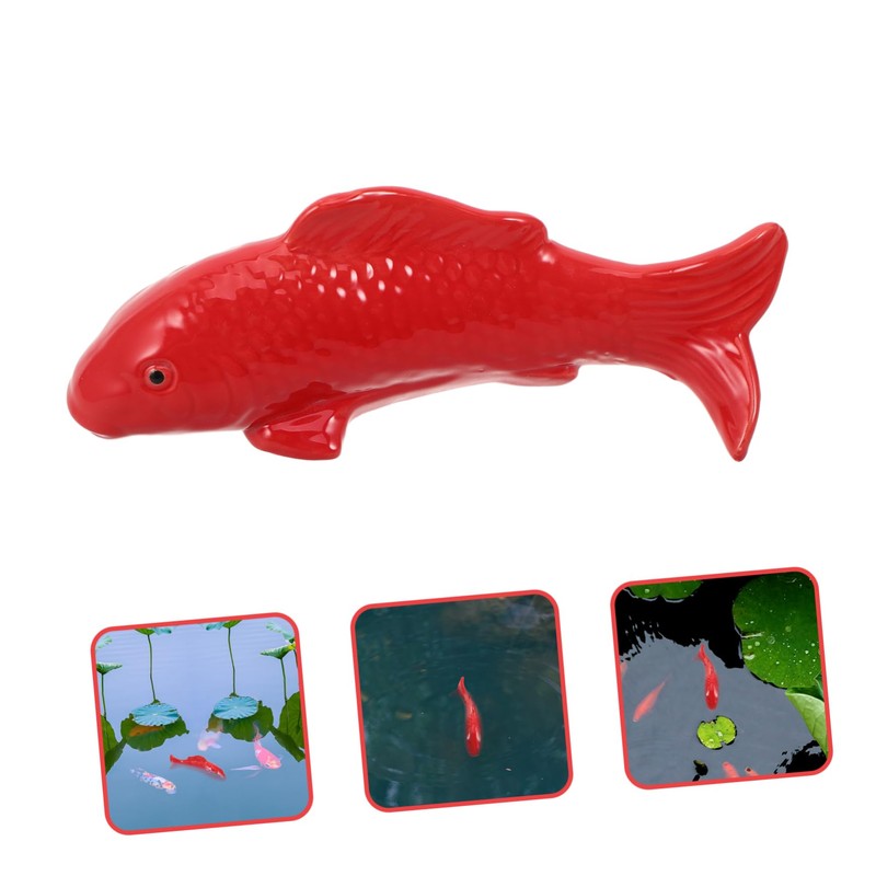 BUGUUYO Ceramic Fish Tank Floating Duck Ornament Engaging Aquarium Decor