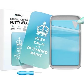 ARTDOT Enduring Stickiness Putty Wax for Diamond Art Kits for Adults,Strong Stickiness Clay Glue with Slide Storage Box for Diamond Painting Accessories and Tools