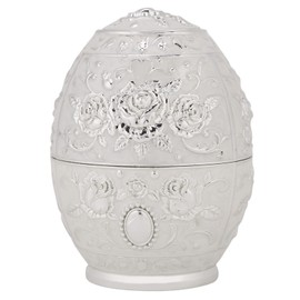 Metal Zinc Alloy Toothpick Holder Flower Pattern Hand Press Toothpick Dispenser(Silver Pattern)