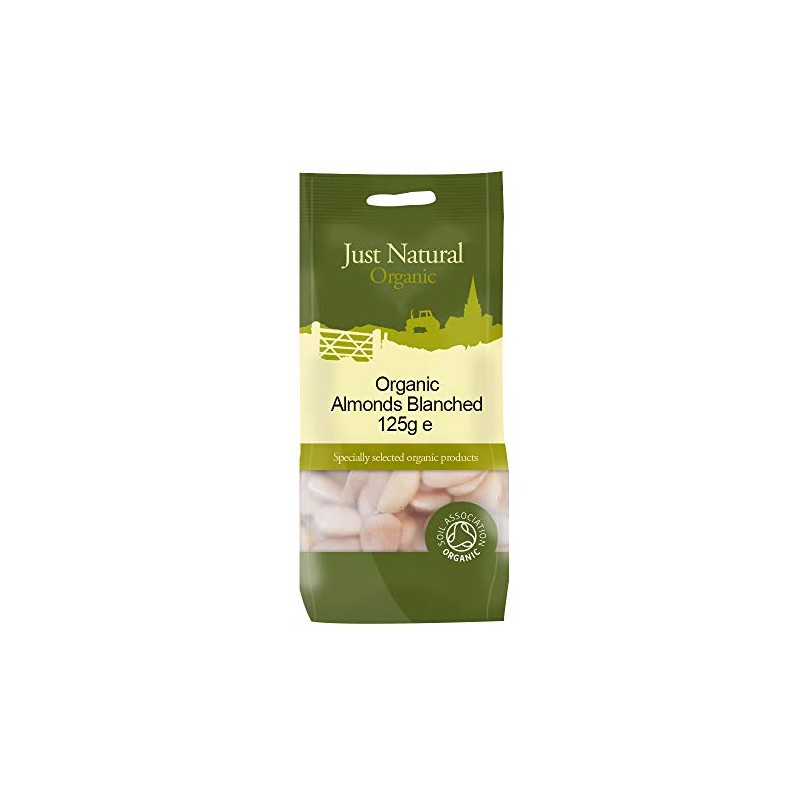 Organic Almonds Blanched 125g