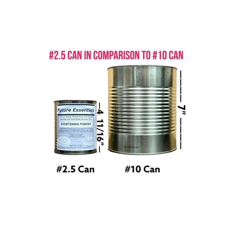 Future Essentials Powdered Shortening | 12 oz | Shelf-Stable Cooking