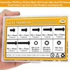 150 Pieces M6 Screws Nuts Washers Set Black, Sutemribor M6