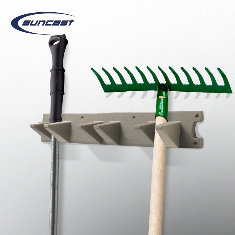 Suncast 2 Pack Wall Stud Mounted Garden Tool Hanger Organizer