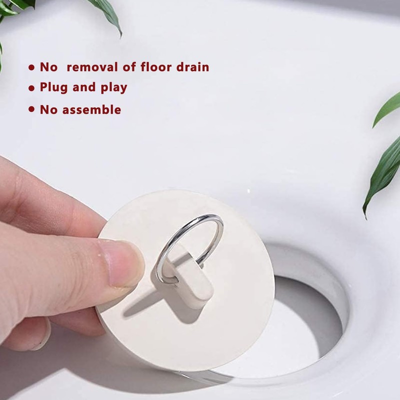 5 Pieces Bath Stopper Plug, Sink Plug Rubber, Rubber Bath