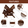 HBlife Dish Rack,Teak Folding 2-Tier Collapsible Drainer Dish Drying Rack