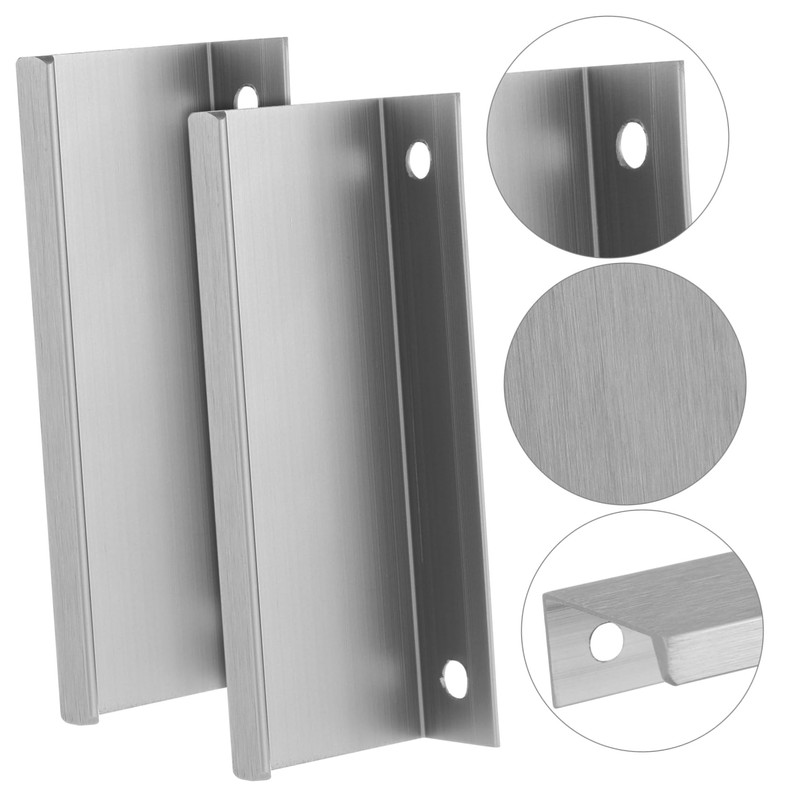 SEWACC 10pcs Invisible Handle Furniture Hardware Wardrobe Door Hardware Drawer