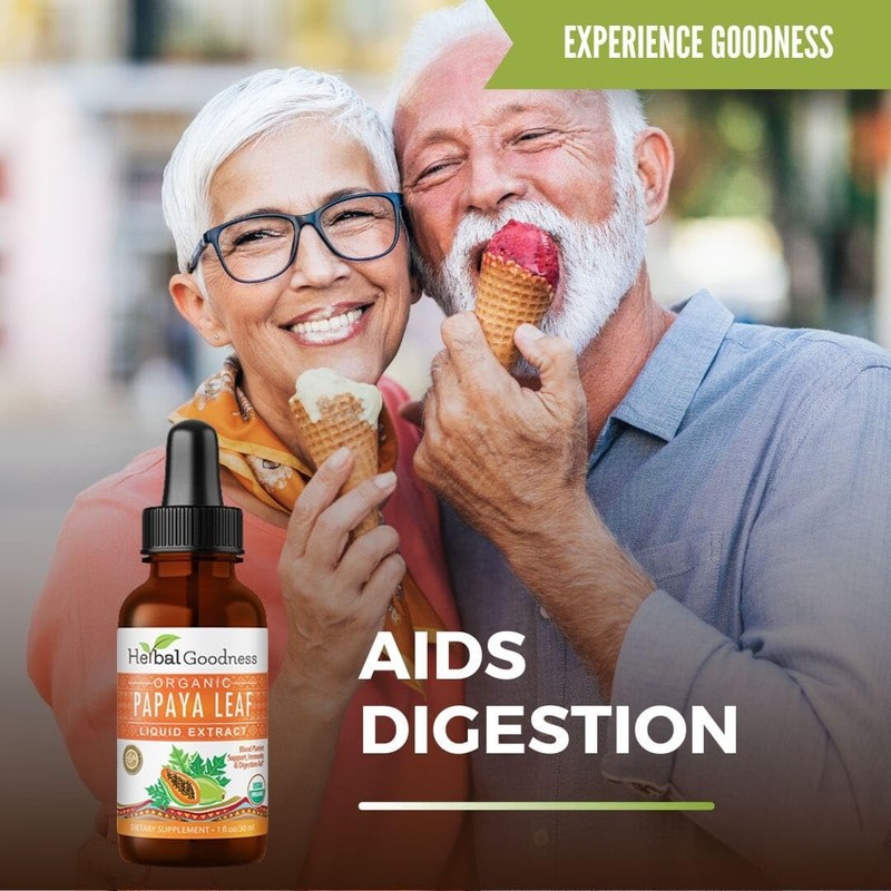 Herbal Goodness Papaya Leaf Extract 1oz – 15X Concentrated Organic