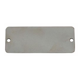 1.0 x 2.0 inches (25 x 51 mm) Tag Blank (Stainless Steel, Long Square/10 Sheets)