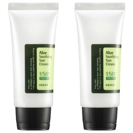 COSRX Aloe Soothing Sun Cream SPF50+ PA+++, 50ml, 2 pcs / 코스알엑스 알로에 수딩 선 크림 SPF50+ PA+++, 50ml, 2개