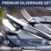 STILLOYE Heavy Duty Silverware Set for 12, 60 Piece Premium