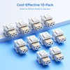 Cable Matters 10-Pack LC UPC Duplex Fiber Optic Keystone Coupler