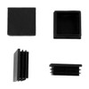 Sourcingmap 5 Pcs 50mmx50mm Plastic Square Tubing Inserts End Blanking