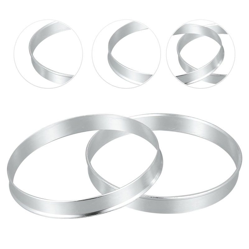 X AUTOHAUX 4 Pcs 74.1mm to 72.6mm Universal Car Hub