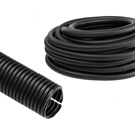 PondLife Cable Protection Tube Flexible Corrugated Pipe Slotted Stable Bend-Resistant UV Resistant 2 m x 29 mm