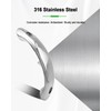 6.5" Boat Grab Handle Stainless Steel 316 Hardware, Heavy Duty