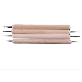 Labriciyon 4 Pcs Embossing Stylus Set with Different Size Double End Tracing Dotting Tool Stylus for Carbon Transfer Paper Painting, Pottery Clay Craft, Embossing Art Deft