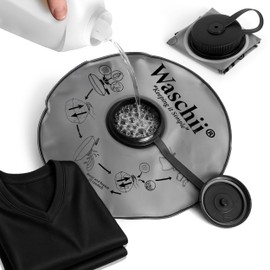 Waschii Pocket-Sized Portable Washing Machine for Camping, Hostels & Vanlife – Compact, Leakproof, Eco-Friendly – No Power or Sink Needed