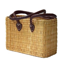 Seagrass Bag Shopping Bag Shopping Basket Wicker Basket Bag Palm Grass Long Handle Small Colour Natural