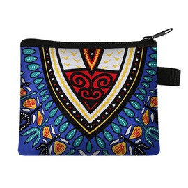 FAVORTALK Key Wallet Coin Purse Polyester Zippered Keychain Mini Coin Bag Portable Small Change Purse for Women Credit Card ID Headset Lipstick, 14112