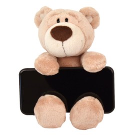 Figure Mobile Stand Bear NICI Germany Niki Plush Toy Gift Present Animal Bear Bear Fluffy Smartphone Mobile Stand Beige W12xD16xH23cm