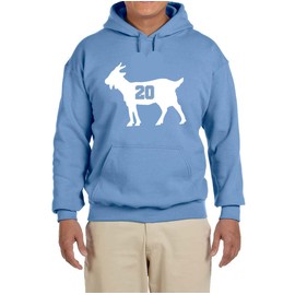 Blue Detroit Barry Sanders Goat Hooded Sweatshirt Adult XL