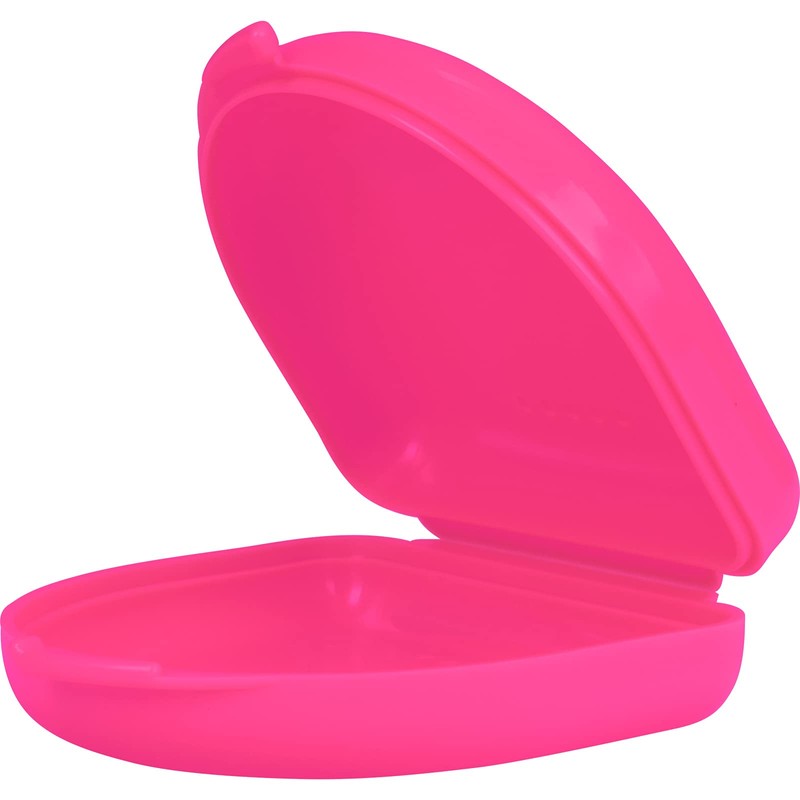 Wellsamed KFO Schienenbox Classic, Pink, zum Aufbewahren von Zahnspangen oder
