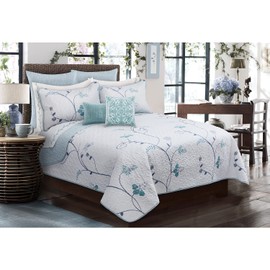 Safdie & Co. Quilt 2PC Set Twin Whisper