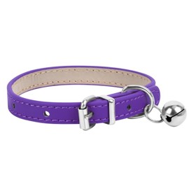 ChengFu XXS Dog Collar Teacup Dog Collar, Purple Dog Collar, Teacup Dog Collar for Small Dogs Cats, Purple, 3/8 inch Width