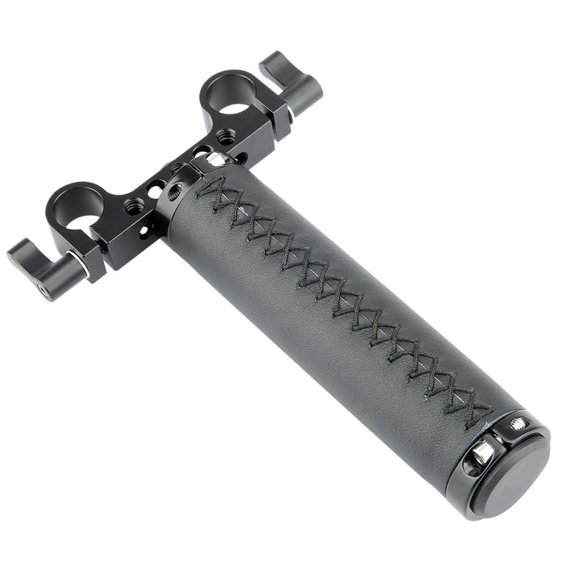 NICEYRIG DSLR Mid-handle Grip with 15mm Rod Clamp for Camera