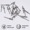 SKIR'CO Pack of 100 Stainless Steel Blind Rivets 4.0 x