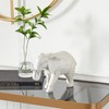 Deco 79 Polystone Elephant Decorative Sculpture Home Decor Statue, Accent