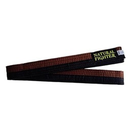MMASPORT The Fight Evolution Karate Judo Aikido Taekwondo Belt for Martial Arts Basic Cotton (Brown/Black, 280.00)