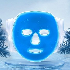 Cooling Gel Face Mask for Cold Compress Blue Ice Gel Mask Pack 2ea
