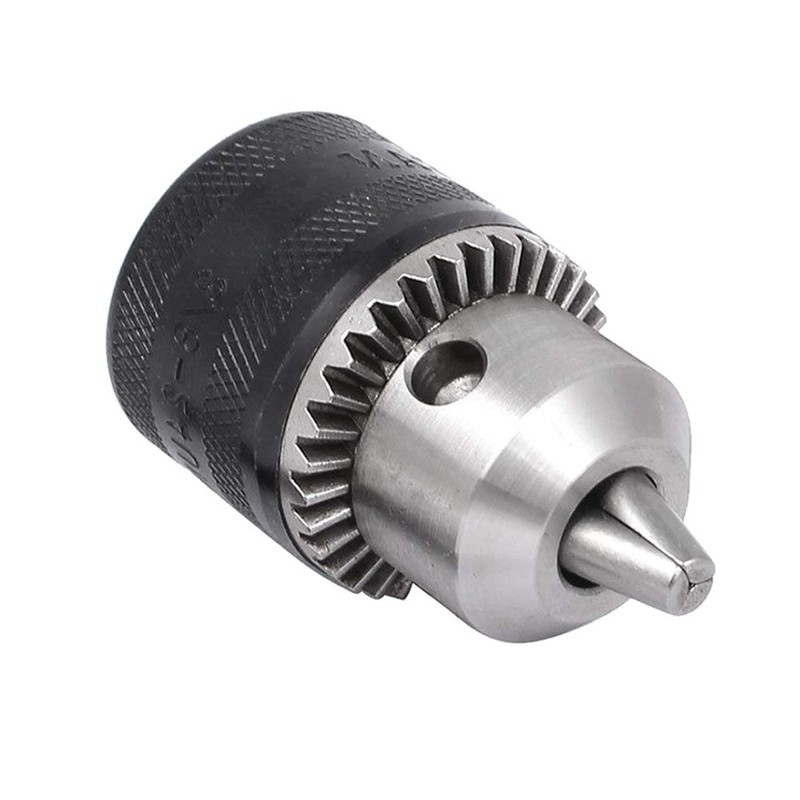 Bestgle 0.6-6.5mm Capacity Mount 3/8-24UNF Drill Chuck 1/4" Hex Shank
