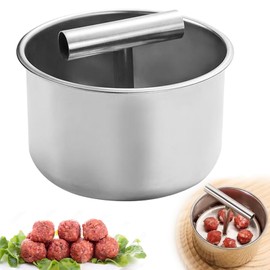 KOLGEIKJ Meatball Shaper, Meatball Shaper, Meatball Shaper, FormerMeat Shaper, 12 Holes Meatball Shaper Made of Stainless Steel, Meatball Shaper for Kitchen, Household and Outdoor Use