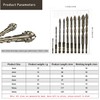 10PCS High-Strength Eccentric Twist Drill Bit,Four Flute Sawtooth Eccentric Drill