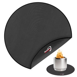 DocSafe 42" Fire Pit Mat for Solo Stove Bonfire,4 Layers Double-Sided Fireproof Under Grill Mat Protector for Deck,Patio,Round BBQ Mat Indoor Fireplace Pad for Solo Stove Accessories,Easy to Clean