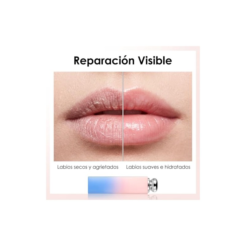 3Pzs Bálsamo Labial que Cambia de Color
