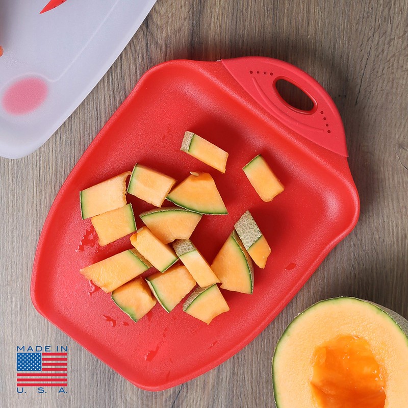 Dexas Chop & Scoop Cutting Board, 9.5 by 13 inches,