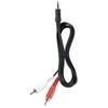 Ross PHSMJ15-RO Stereo Jack To Phono Cable, Black, 3.5 mm