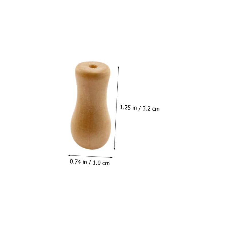 Garneck 12pcs Wooden Blind Pull Cord Ends - Elegant Wood